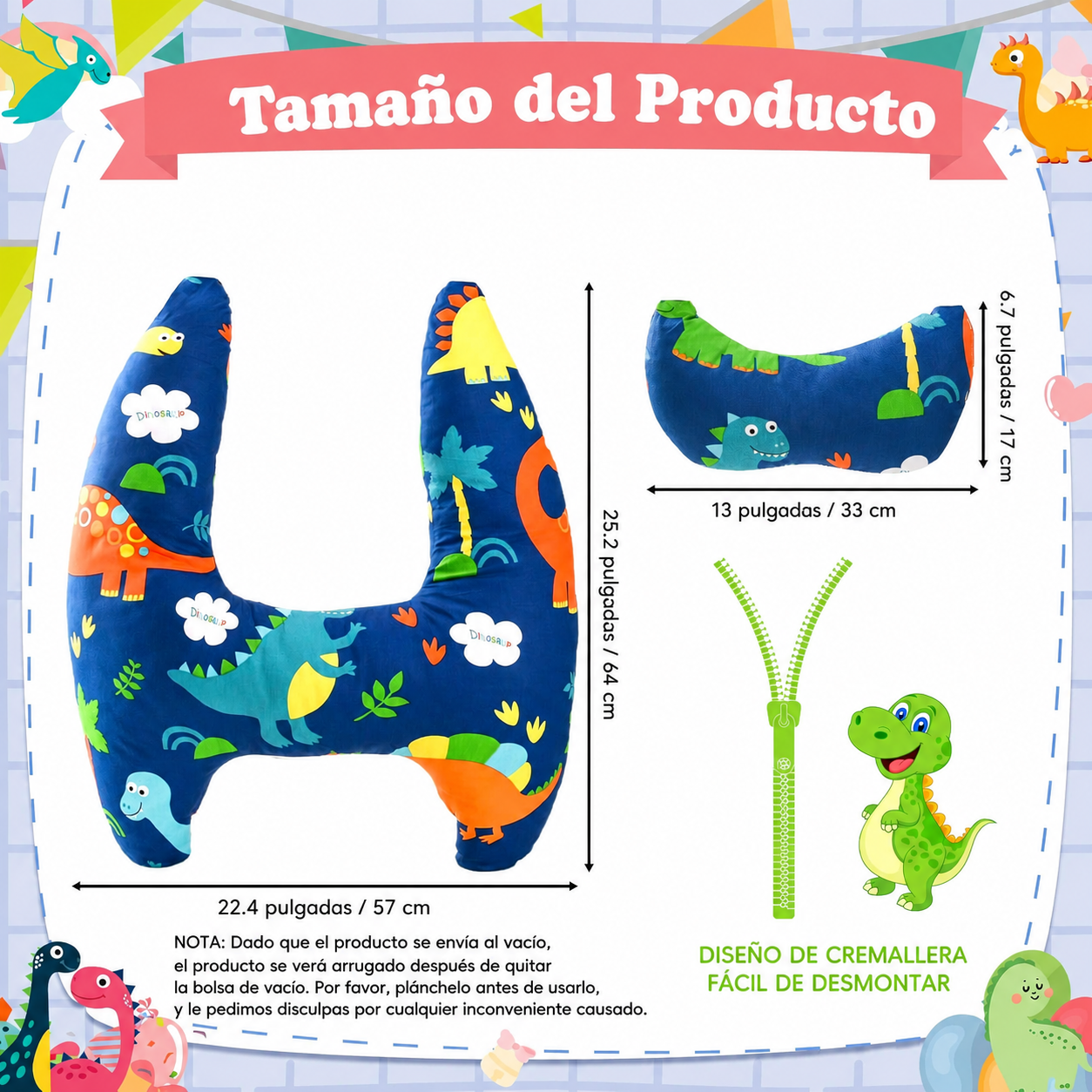 Almohada de Viaje para Niños Forma H