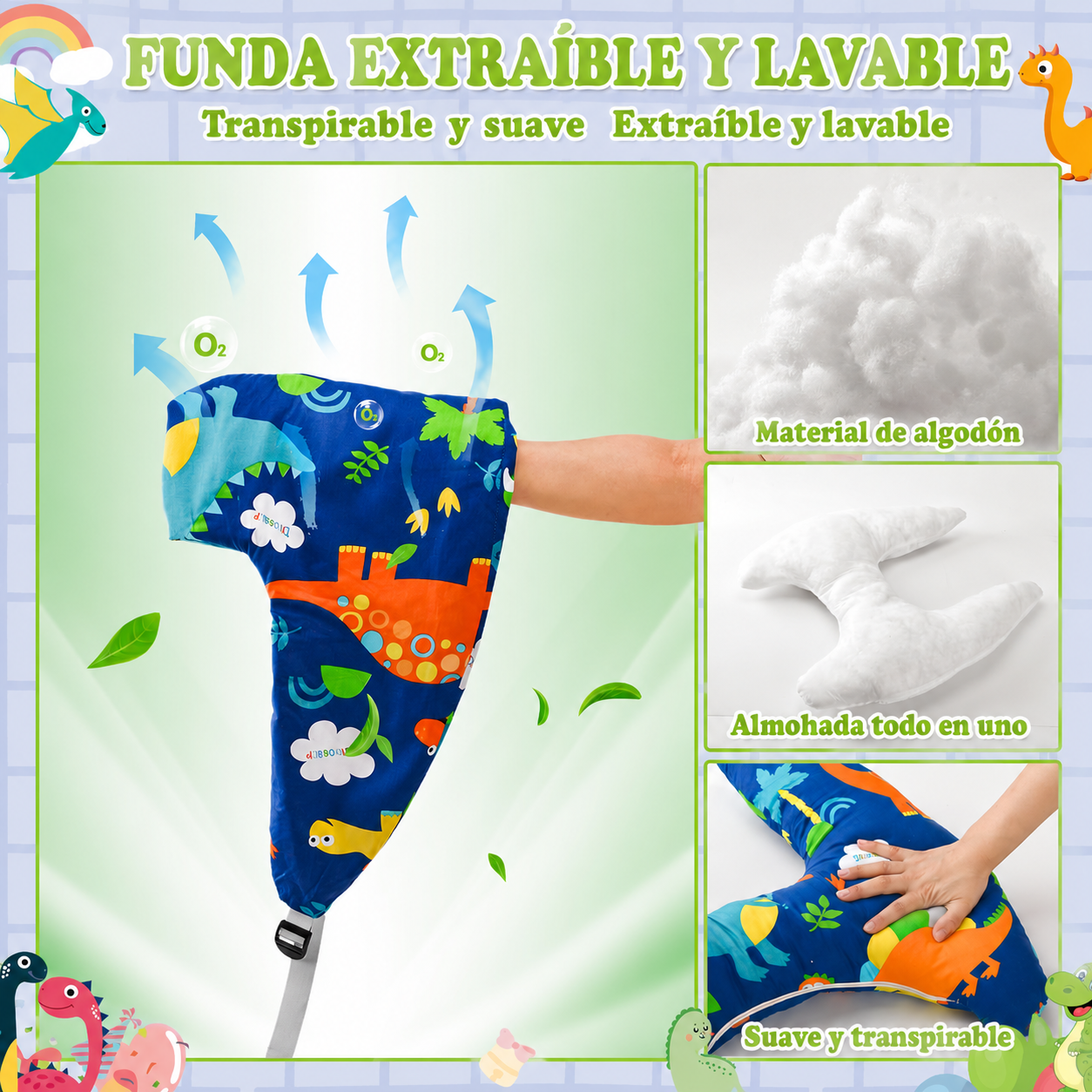 Almohada de Viaje para Niños Forma H